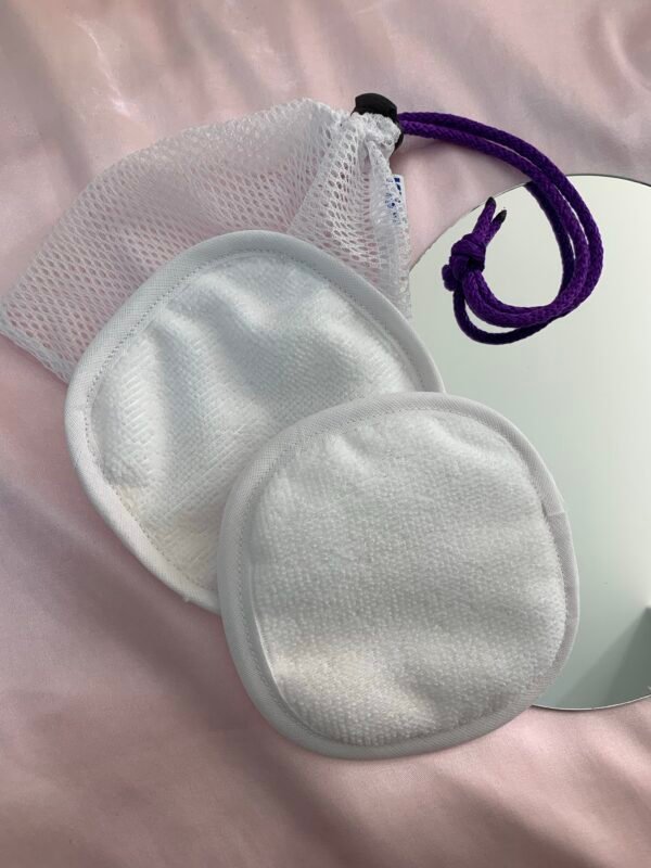 DISCOS DESMAQUILLANTES - Pads de microfibra doble fast reutilizables Blancos - Imagen 1