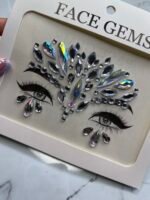 Strass auto adhesivas para rostro - Plateado - Imagen 2