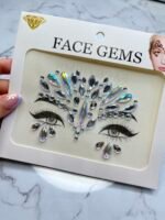 Strass auto adhesivas para rostro - Plateado - Imagen 3