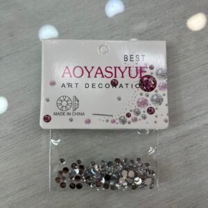 BOLSA DE STRASS PLATA