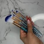 Mini Set de 5 brochas con glitter - Imagen 3