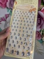 Plancha de strass en forma de gota autoadhesiva