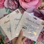 Strass autoadhesivos para rostro plata