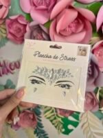 Strass autoadhesivos para rostro plata - Imagen 4