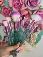 Set Sirena de 10 brochas + Estuche con glitter