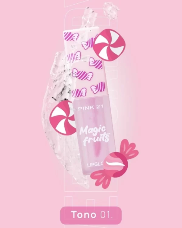 LIP GLOSS MAGIC FRUITS CARAMELO - Pink 21 - Imagen 1