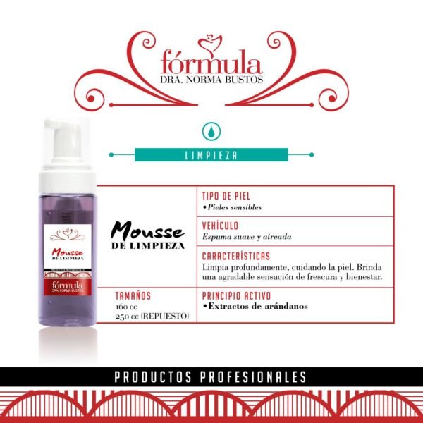 MOUSSE DE LIMPIEZA - Formula Norma Bustos - Imagen 2