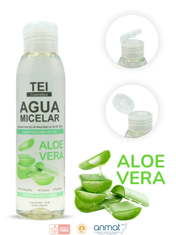 Agua Micelar con ALOE VERA Tei Cosmetica - Imagen 1