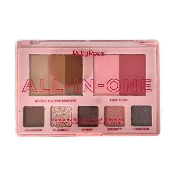 Paleta All In On - Sombras, Rubor Y Bronzers Ruby Rose - Imagen 2